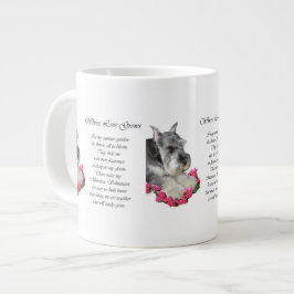 Caneca De Café Grande Presentes de Arte Miniatura Schnauzer