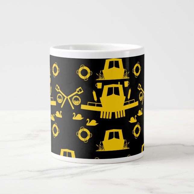 Caneca De Café Grande Presentes de British Narrowboat (Frente)