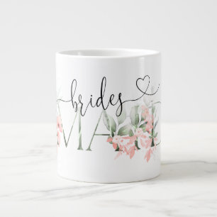 Caneca De Café Grande Presentes de Proposta Floral Bridesmaid Mug Brides