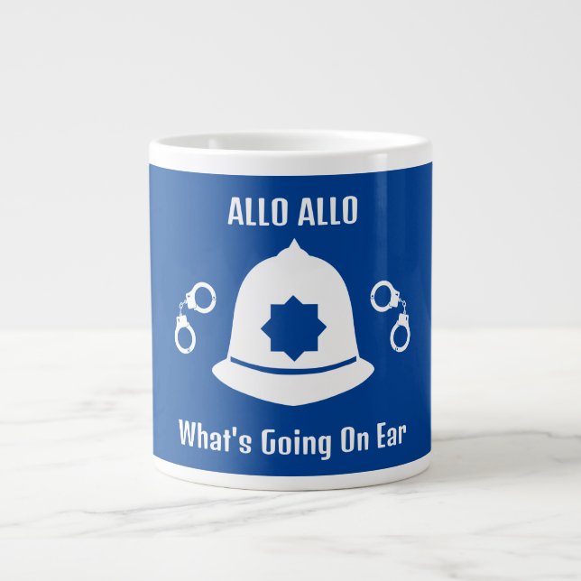 Caneca De Café Grande Presentes E Acessórios Da Polícia Britânica (Frente)