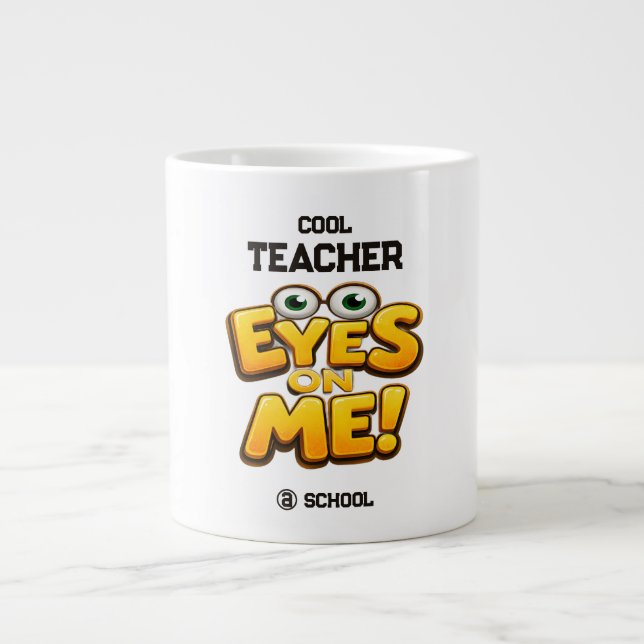 Caneca De Café Grande Presentes Personalizados para Professores com Foto (Frente)