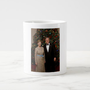 Caneca De Café Grande Presidente Americano George Bush Cartão de Natal