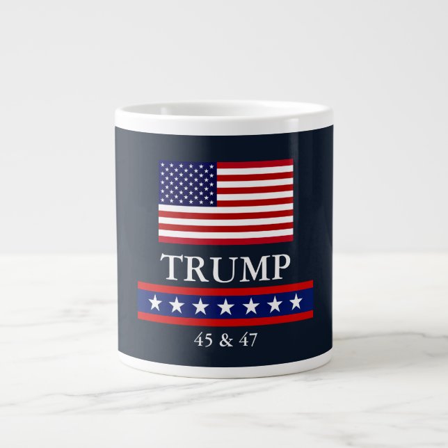 CANECA DE CAFÉ GRANDE PRESIDENTE DONALD TRUMP JUMBO COFFEE MUG (Frente)