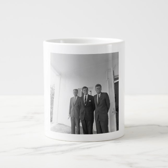 Caneca De Café Grande Presidente John Kennedy & Brothers American Camelo (Frente)