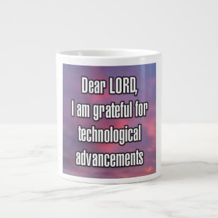 Caneca De Café Grande Prezado SENHOR, sou grato pelas inovações tecnológ