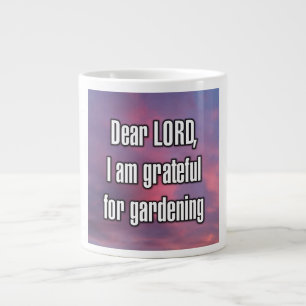 Caneca De Café Grande Prezado SENHOR, sou grato pelo caneco de jardinage