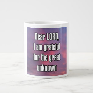 Caneca De Café Grande Prezado SENHOR, sou grato pelo grande Mug desconhe