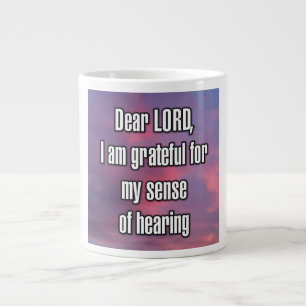 Caneca De Café Grande Prezado SENHOR, sou grato pelo meu sentido de... C