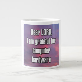 Caneca De Café Grande Prezado SENHOR, sou grato pelo Mug de hardware de