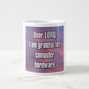 Caneca De Café Grande Prezado SENHOR, sou grato pelo Mug de hardware de 