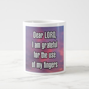 Caneca De Café Grande Prezado SENHOR, sou grato pelo uso da minha... Can
