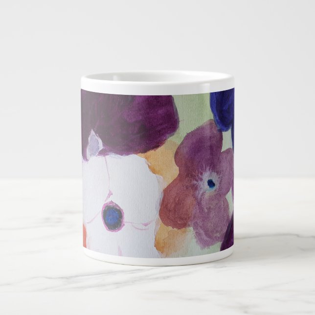 Caneca De Café Grande Primavera Anemones Grande Mug (Frente)