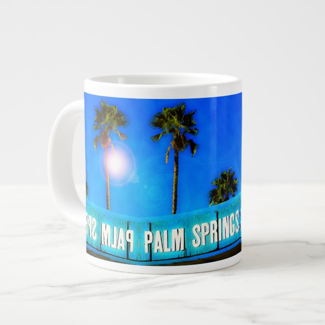 Caneca De Café Grande Primaveras PALM Jumbo Mug (Frente Esquerda)