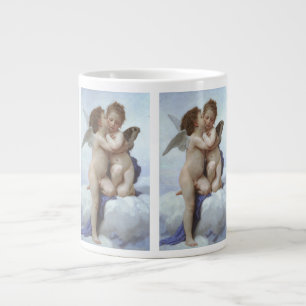 Caneca De Café Grande Primeiro Beijo de Bouguereau, Anjos Vitorianos Ant