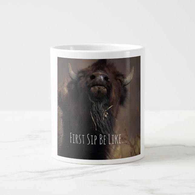 Caneca De Café Grande Primeiro gole!  (Frente)