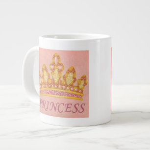 Caneca De Café Grande Princesa Jeweled Crown pela Chariklia Zaris