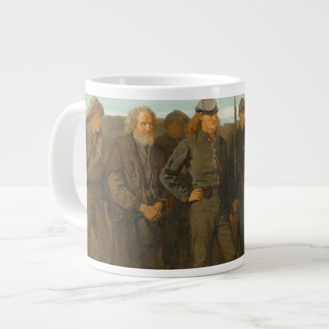 Caneca De Café Grande Prisioneiros da Frente (Frente Esquerda)