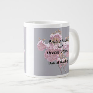 Caneca De Café Grande Produtos para casamentos com flores de fieira dupl