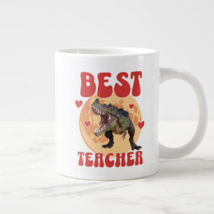 Caneca De Café Grande Professor Dinossauro Engraçado Melhor
