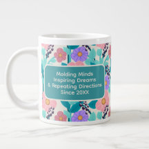Professor Floral Café Personalizado