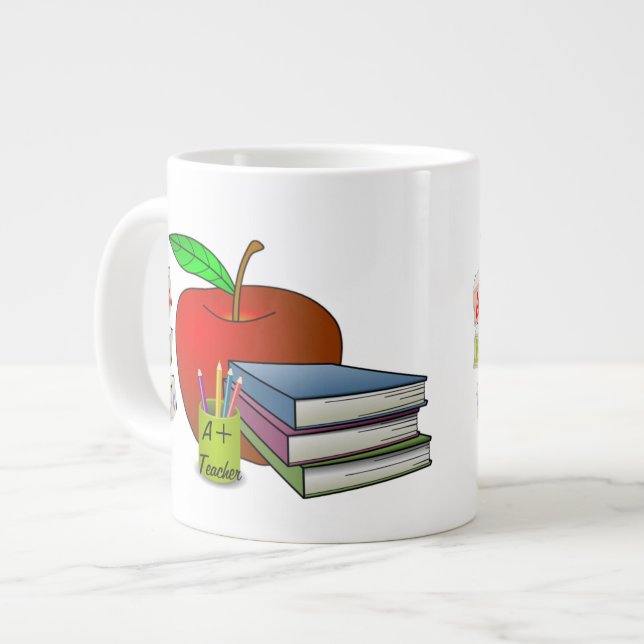 Caneca De Café Grande Professores (Frente Esquerda)