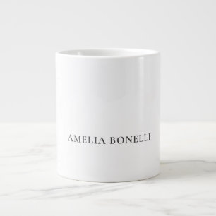 Caneca De Café Grande Profissional Simples Minimalista Clássica