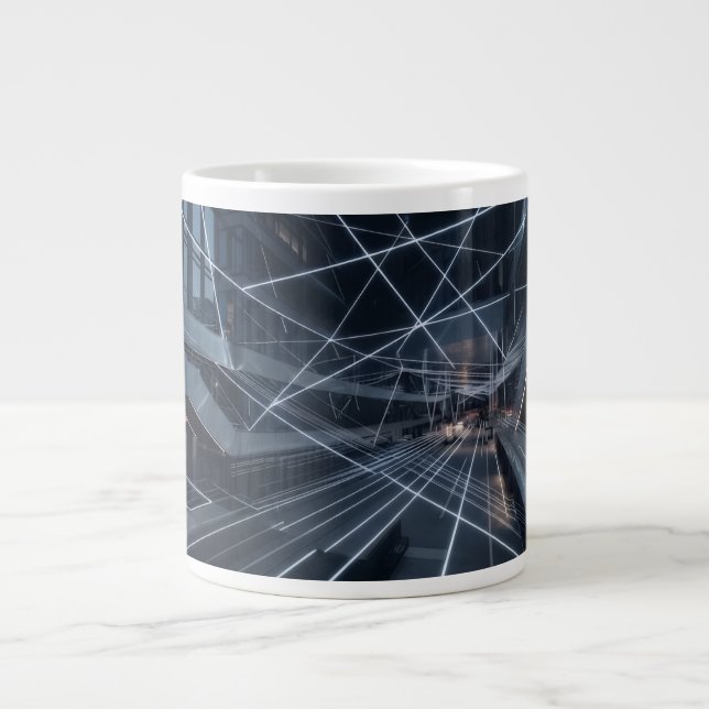 Caneca De Café Grande Projetado (Frente)