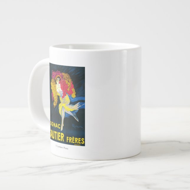 Caneca De Café Grande Promocional de Gautier de Cognac - França (Frente Esquerda)