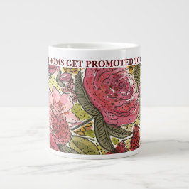 Caneca De Café Grande Promovido à vovó Flores Rosa