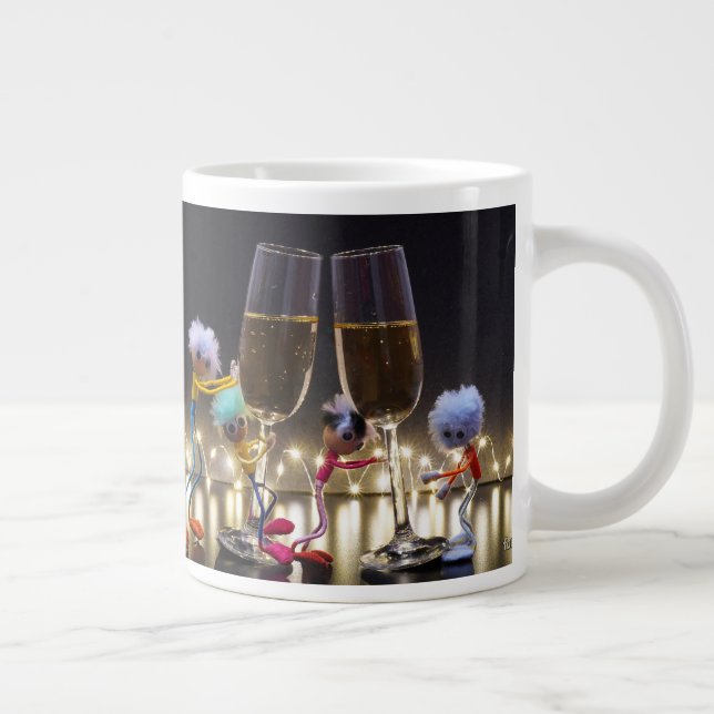 Caneca De Café Grande Proostende Fubby's die wat te vieren hebben. (Direita)
