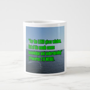 Caneca De Café Grande Provérbios 2:6 WEBU Mug