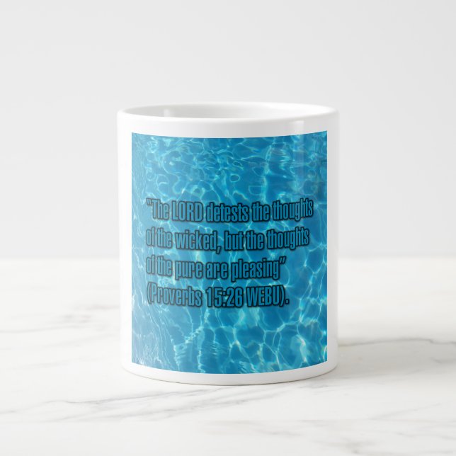 Caneca De Café Grande Proverbs 15:26 WEBU Mug (Frente)