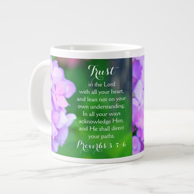 Caneca De Café Grande Proverbs Bíblia Cristã (Frente Esquerda)