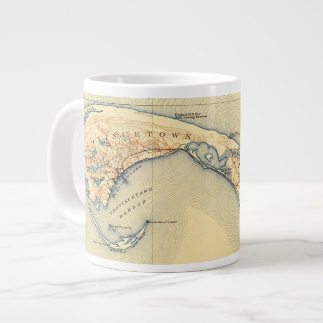Caneca De Café Grande Provincetown 1889 Coffee Mug (Frente Esquerda)