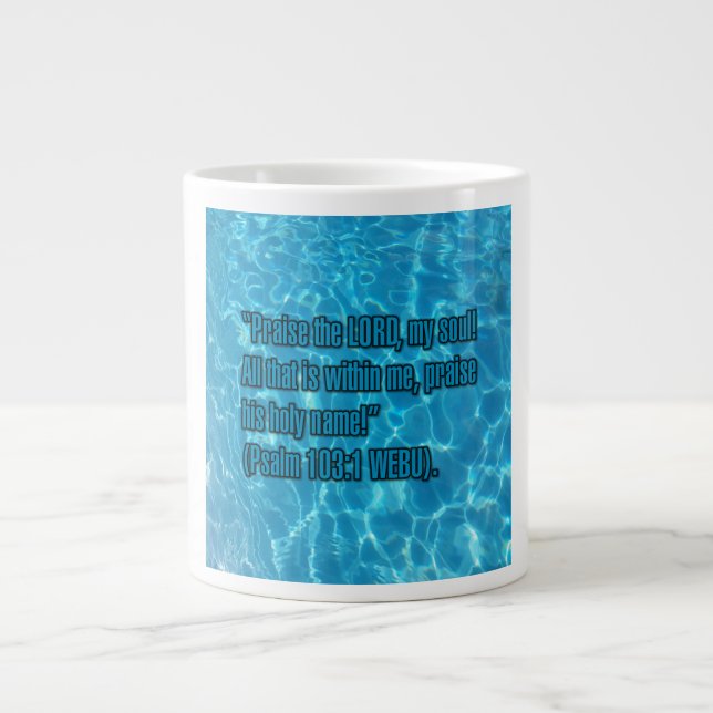 Caneca De Café Grande Psalm 103:1 WEBU Mug (Frente)