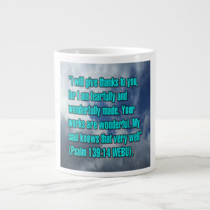 Caneca De Café Grande Psalm 139:14 WEBU Mug