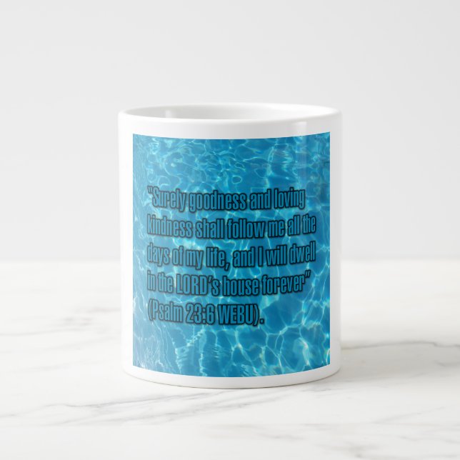 Caneca De Café Grande Psalm 23:6 WEBU Mug (Frente)