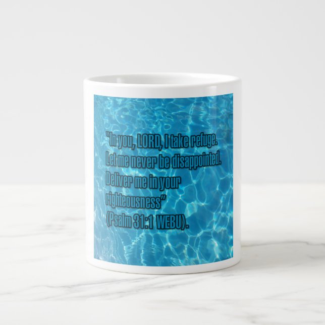 Caneca De Café Grande Psalm 31:1 WEBU Mug (Frente)
