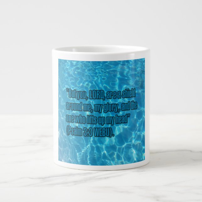 Caneca De Café Grande Psalm 3:3 WEBU Mug (Frente)