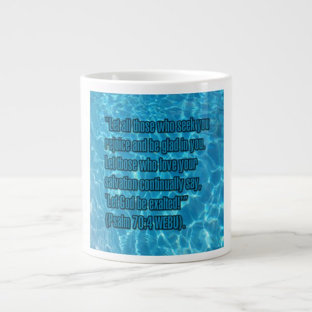 Caneca De Café Grande Psalm 70:4 WEBU Mug (Frente)