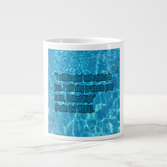 Caneca De Café Grande Psalm 9:2 WEBU Mug (Frente)