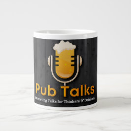 Caneca De Café Grande Pub Fala Com Mug Gigante