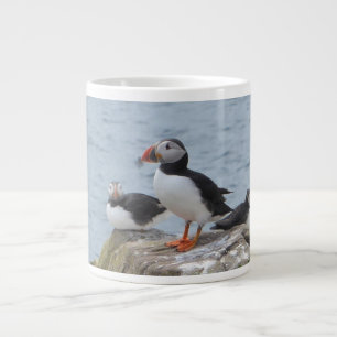 Caneca De Café Grande Puffins nas Ilhas Farne