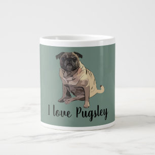 Caneca De Café Grande Pug