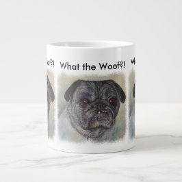 CANECA DE CAFÉ GRANDE PUG DOCE E FOFO