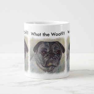 CANECA DE CAFÉ GRANDE PUG DOCE E FOFO