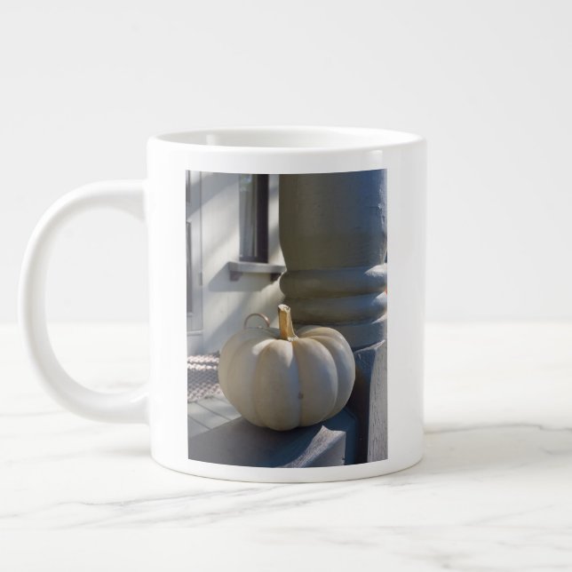 Caneca De Café Grande Pumpkin branco na volta - Vinha de Martha (Esquerda)