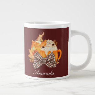 Caneca De Café Grande Pumpkin e Spice Gnomo