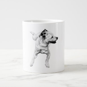 Caneca De Café Grande Pumpkin Path Spin, Ears Up