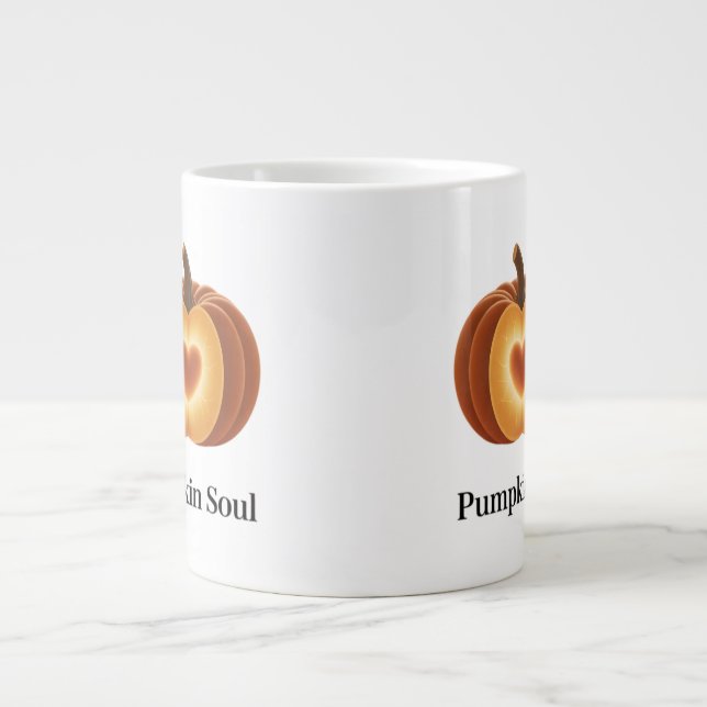 Caneca De Café Grande Pumpkin Soul – Autumn Coffee Mug (Frente)